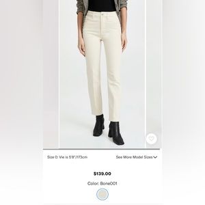 Good American Bone colored jeans- size 24